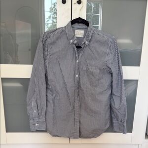 J. Crew Blue and White striped Button Down Shirt classic fit